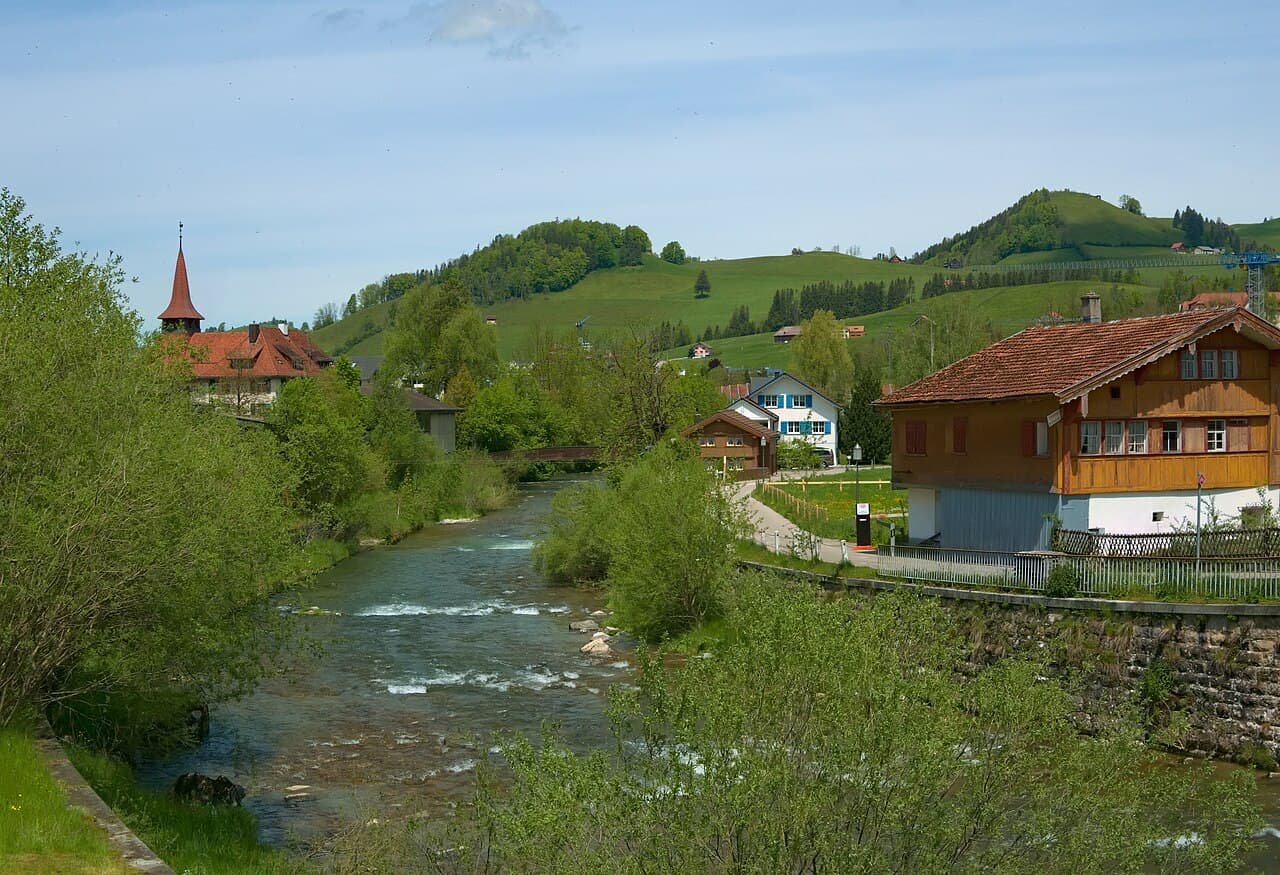 Vue de Schwende, canton de Appenzell Rh.-Int.